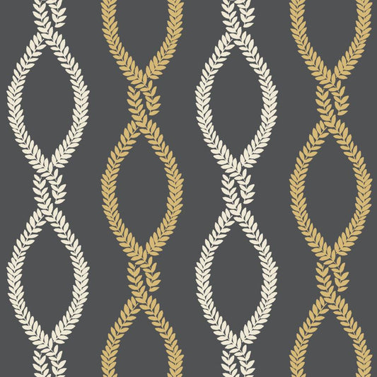 Purchase W4483-84 Kravet Design, Black Geometric - Kravet Design Wallpaper - W4483.84.0