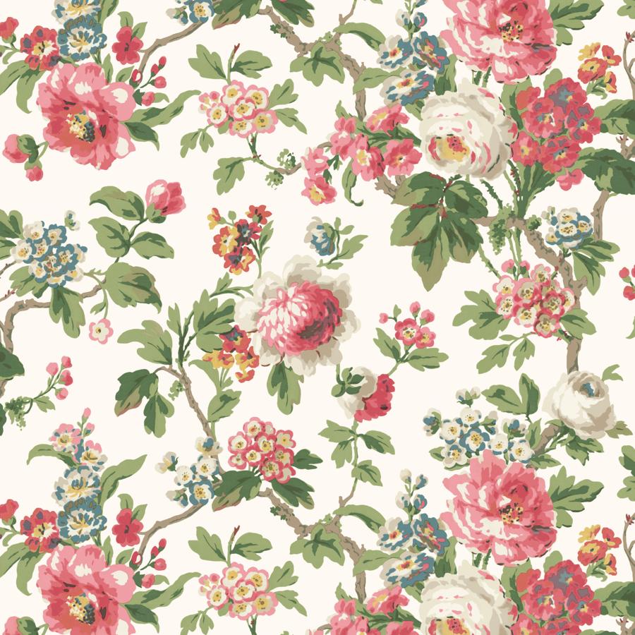 Purchase W4486-317 Kravet Design, Pink Floral - Kravet Design Wallpaper - W4486.317.0