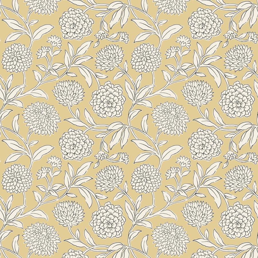Purchase W4487-14 Kravet Design, Yellow Botanical - Kravet Design Wallpaper - W4487.14.0