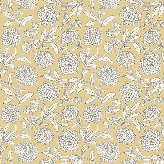 Purchase W4487-14 Kravet Design, Yellow Botanical - Kravet Design Wallpaper - W4487.14.0