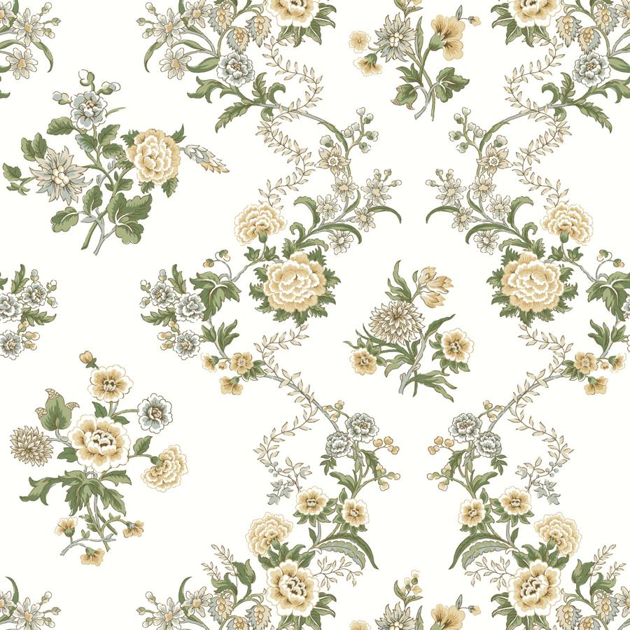 Purchase W4493-316 Kravet Design, Yellow Botanical - Kravet Design Wallpaper - W4493.316.0