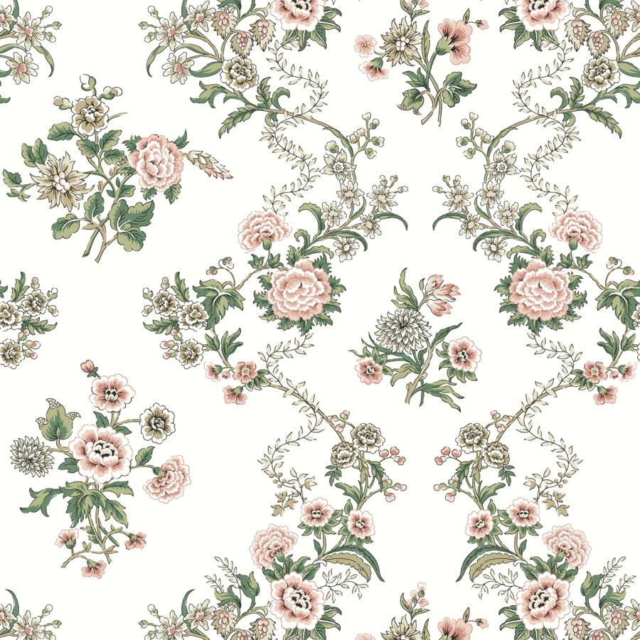 Purchase W4493-317 Kravet Design, Pink Botanical - Kravet Design Wallpaper - W4493.317.0