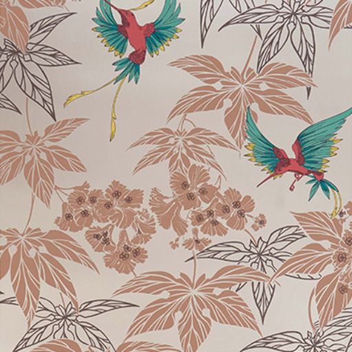 Purchase Sample - W5603-08 Folium Grove Garden Copper/Brick Red Osborne & Little Wallpaper