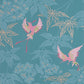 Purchase SKU# W5603-10 pattern name & colorFolium Grove Garden Teal/Pink Osborne & Little Wallpaper