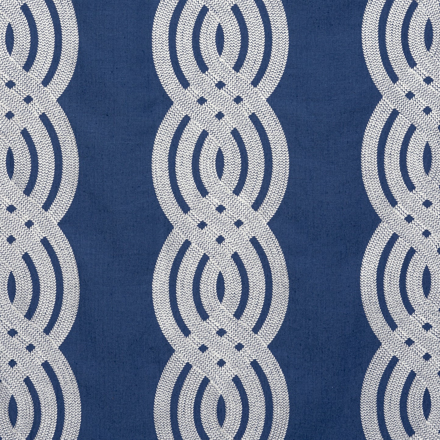 Purchase Thibaut Fabric Pattern W710802 pattern name Braid Embroidery color Navy