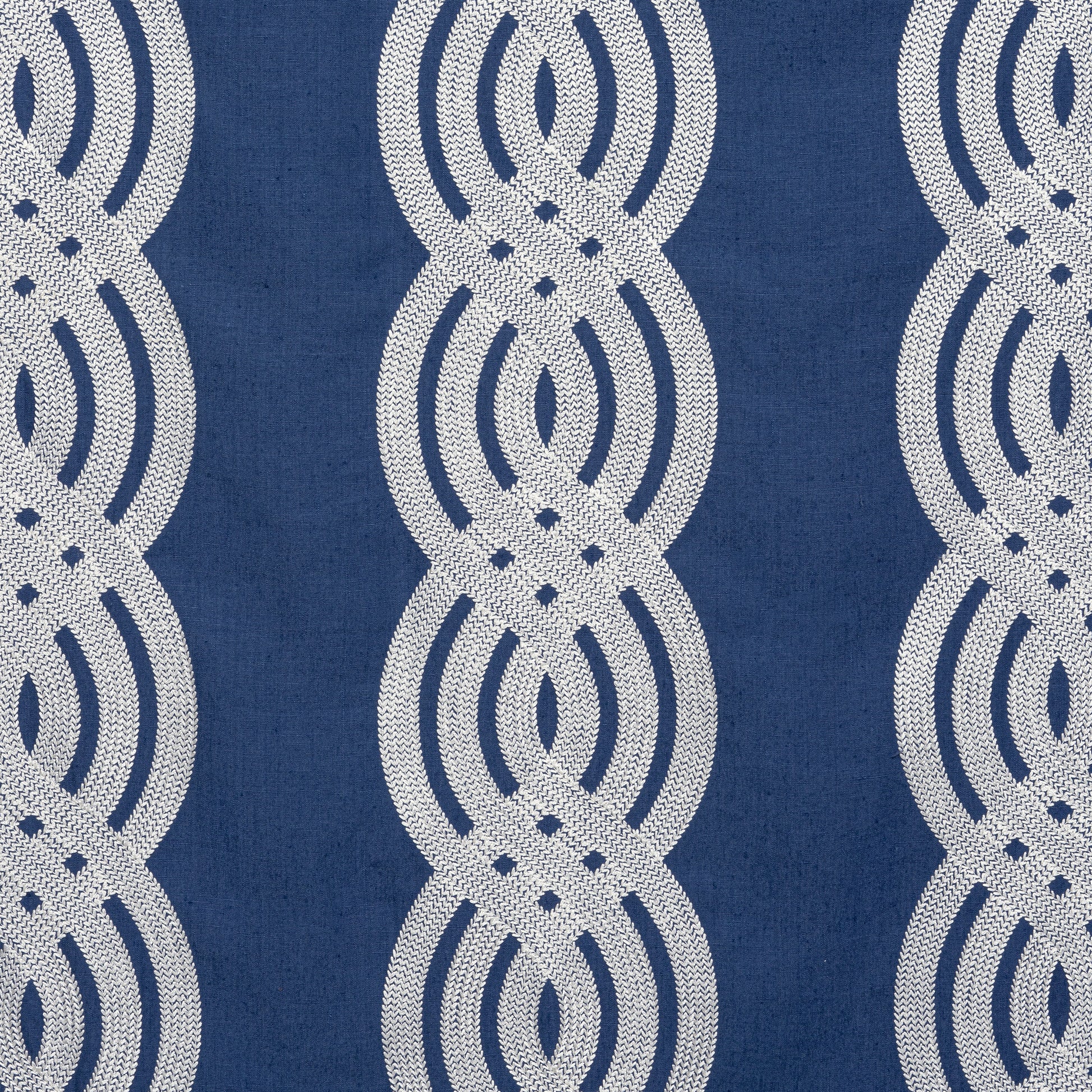 Purchase Thibaut Fabric Pattern W710802 pattern name Braid Embroidery color Navy