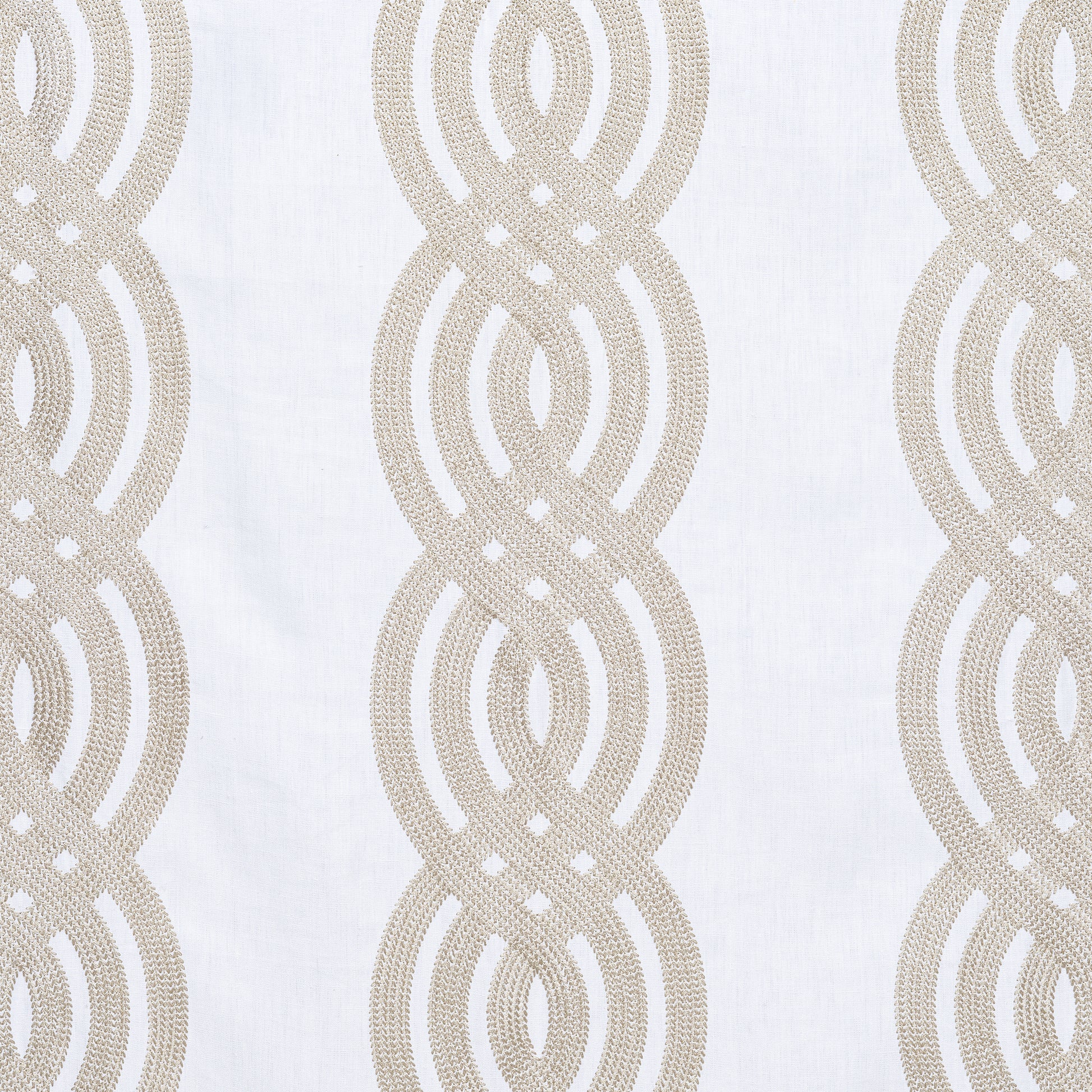 Purchase Thibaut Fabric SKU W710804 pattern name Braid Embroidery color Cream