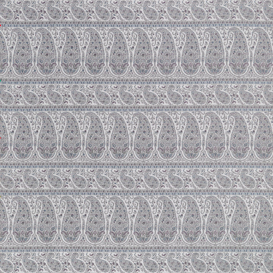 Acquire Thibaut Fabric SKU# W711331 pattern name Emalin Paisley color name Powder.