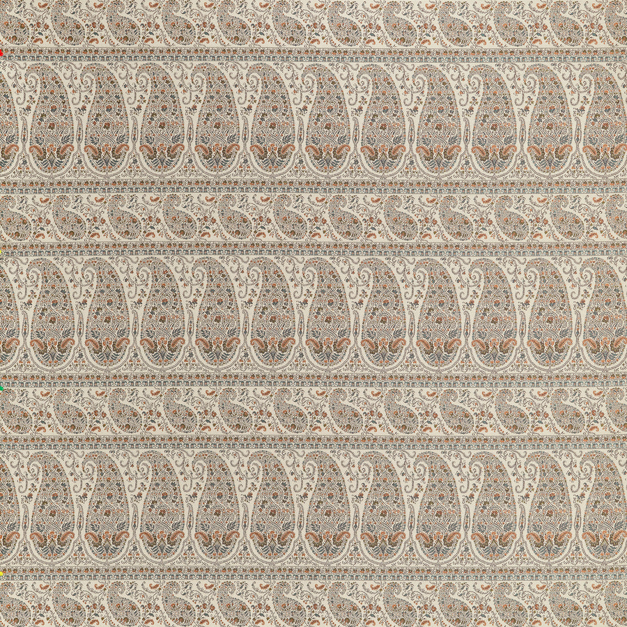 View Thibaut Fabric Pattern W711332 pattern name Emalin Paisley color name Curry.