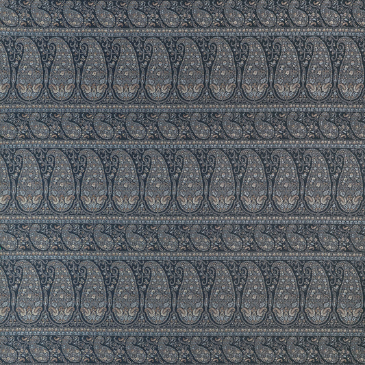 View Thibaut Fabric Item W711333 pattern name Emalin Paisley color name Charcoal.