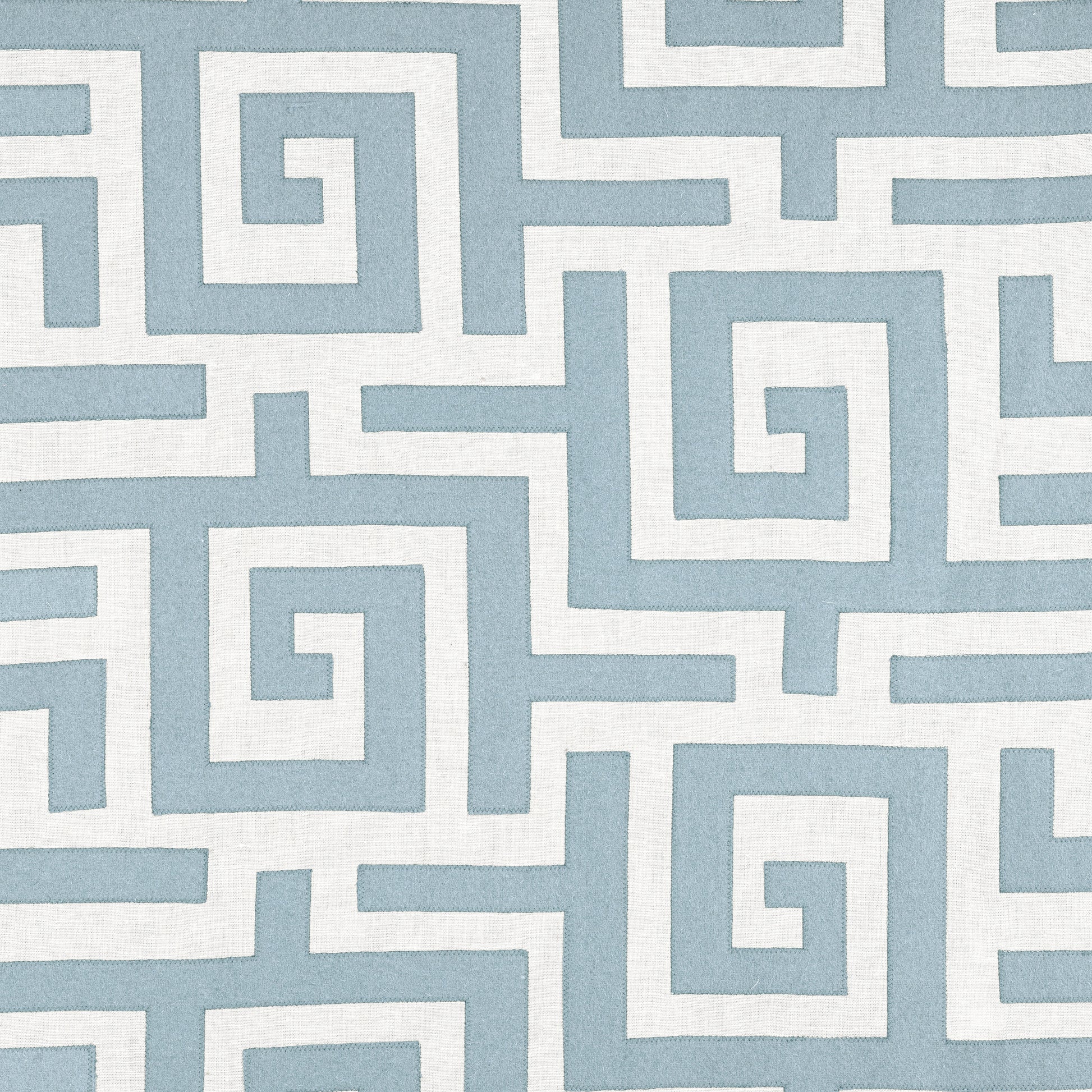 Purchase Thibaut Fabric Pattern number W713222 pattern name Tulum Applique color Spa Blue