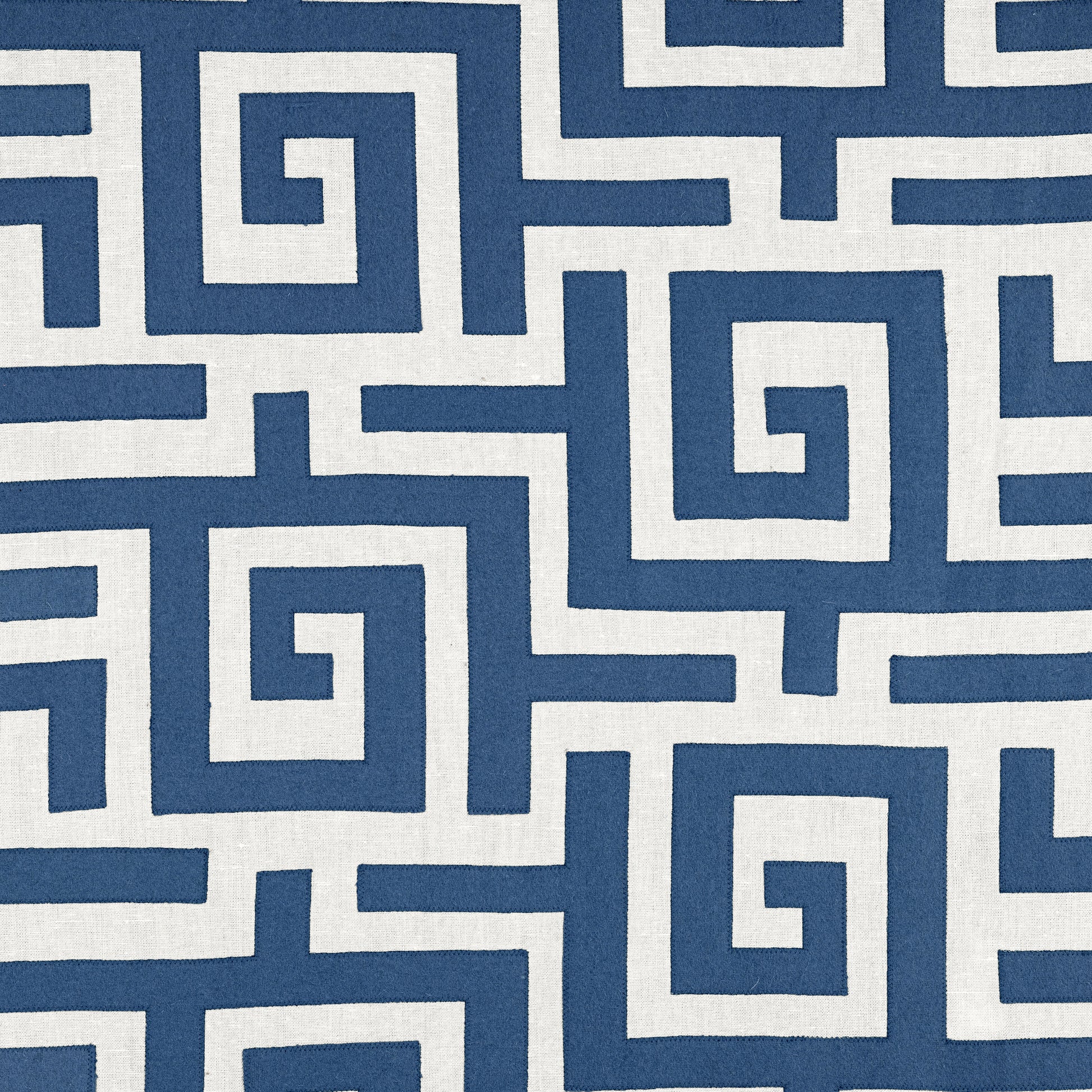Purchase Thibaut Fabric Product# W713225 pattern name Tulum Applique color Navy