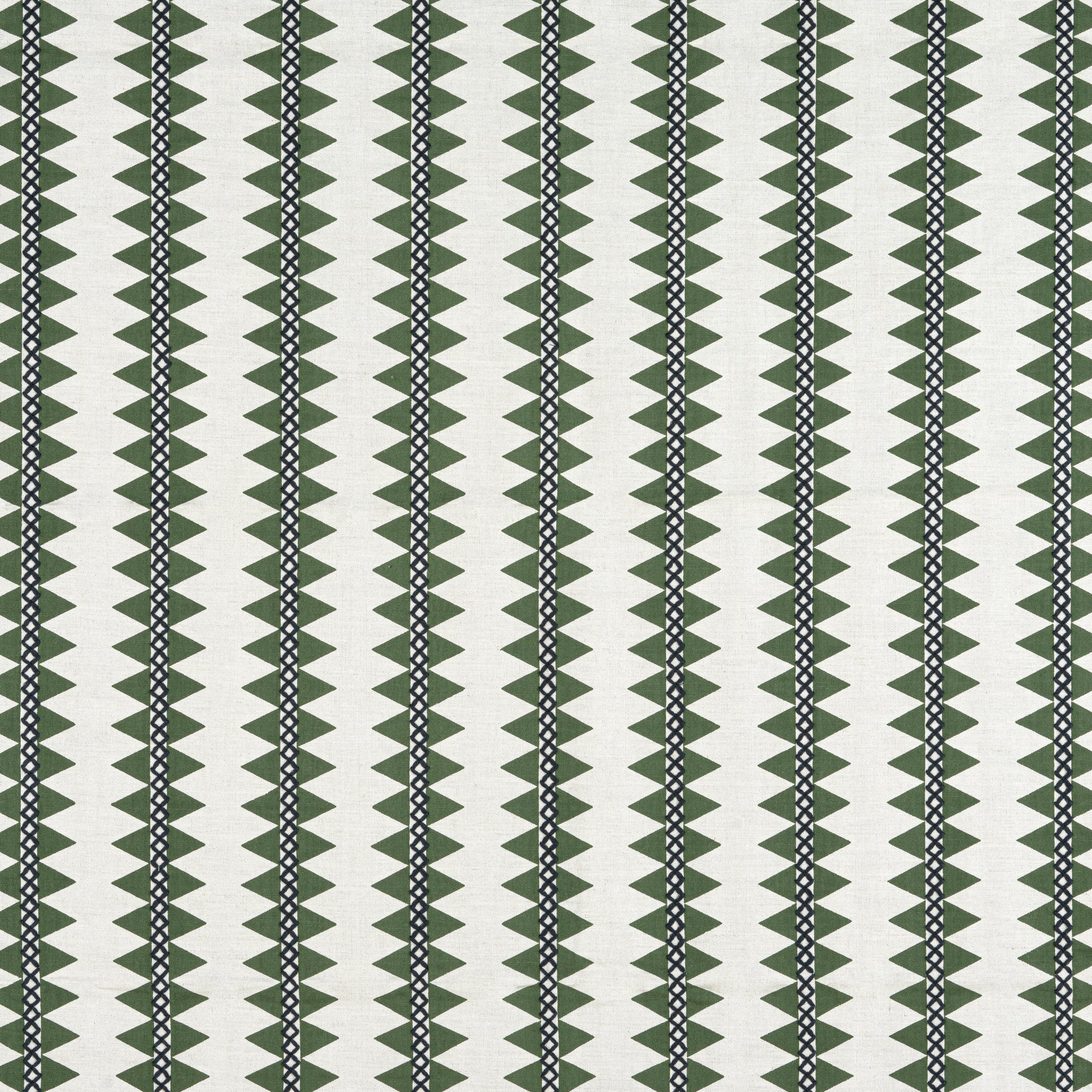 Purchase Thibaut Fabric Pattern number W713242 pattern name Reno Stripe Embroidery color Green