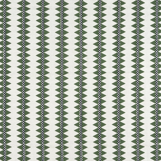 Purchase Thibaut Fabric Pattern number W713242 pattern name Reno Stripe Embroidery color Green