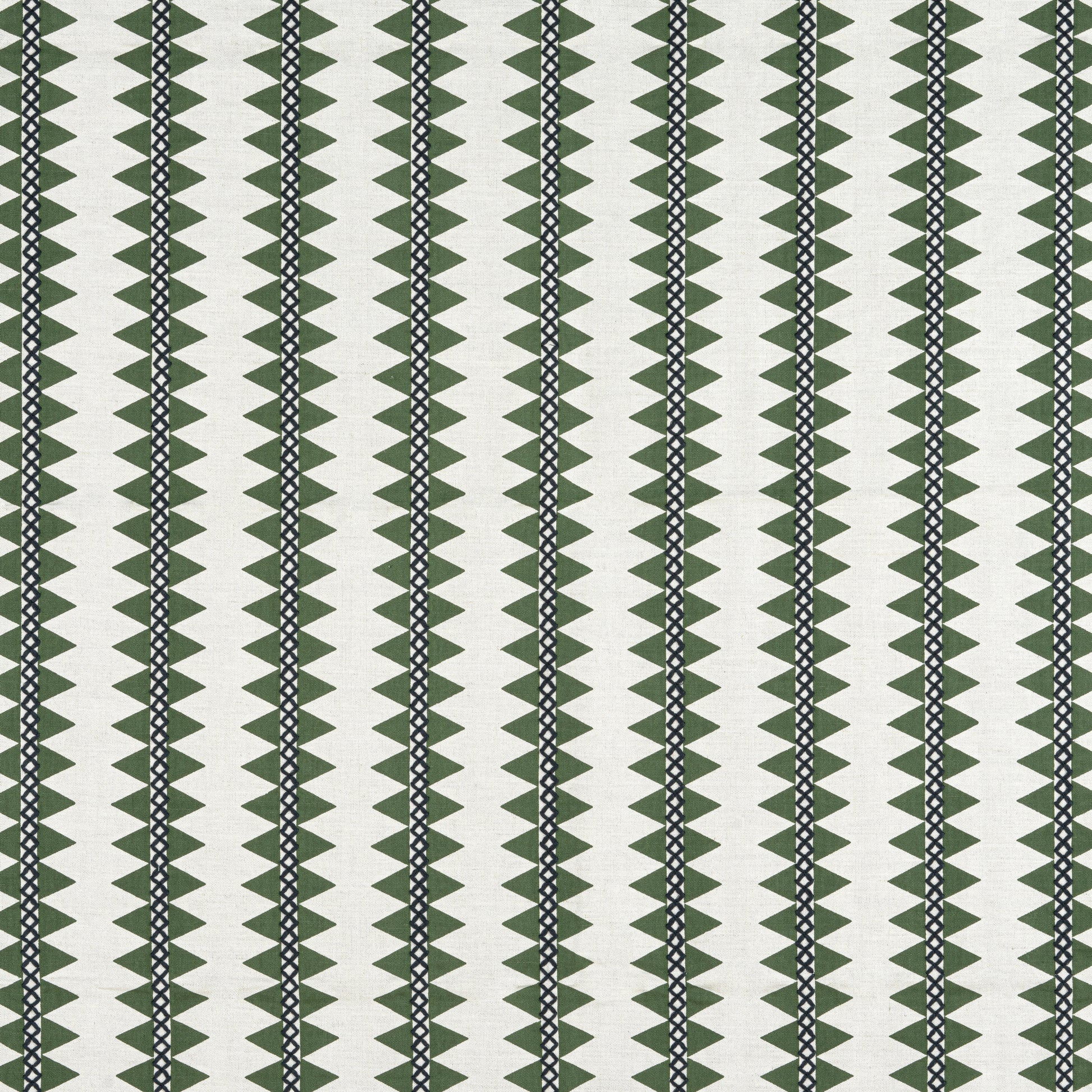 Purchase Thibaut Fabric Pattern number W713242 pattern name Reno Stripe Embroidery color Green