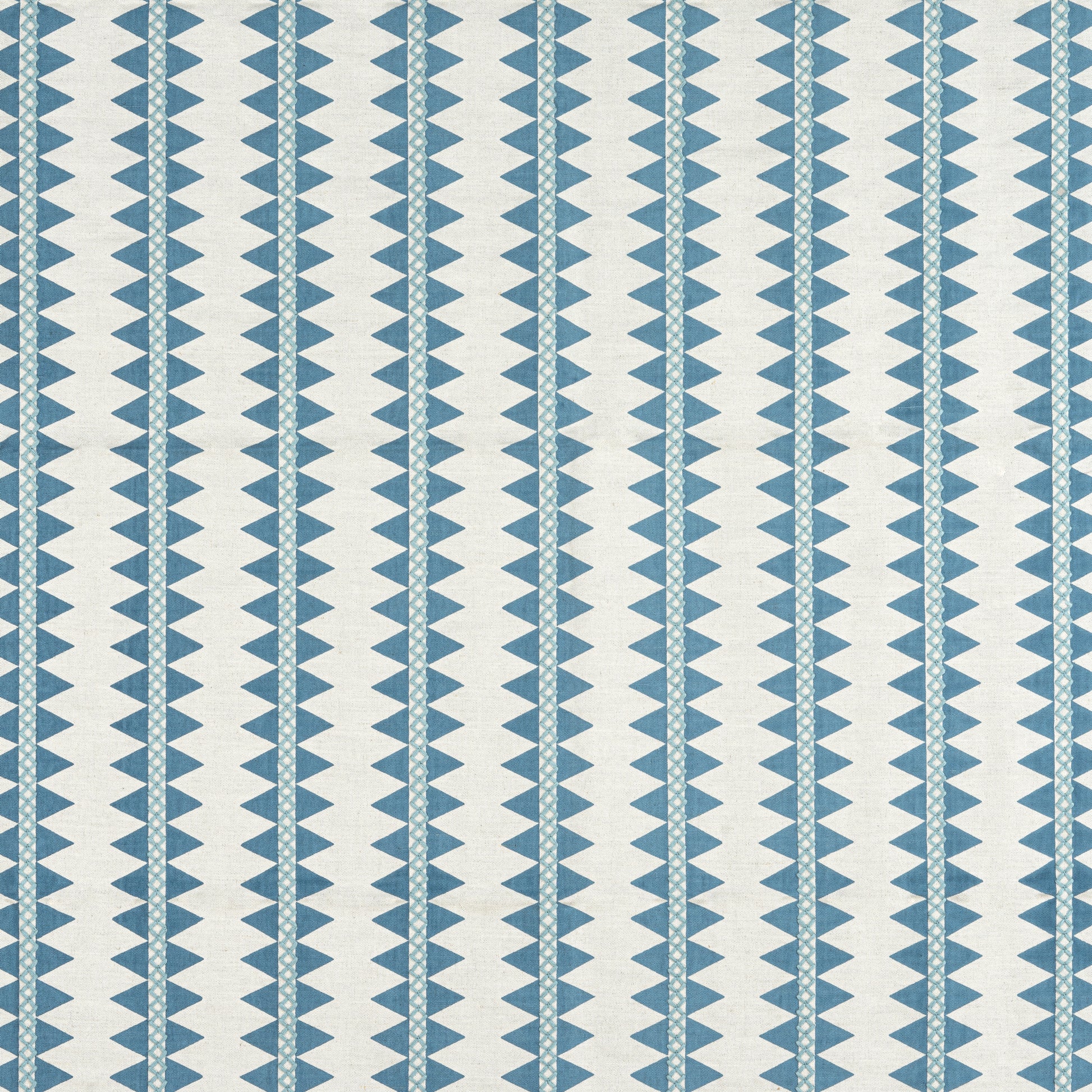 Purchase Thibaut Fabric SKU# W713243 pattern name Reno Stripe Embroidery color Teal