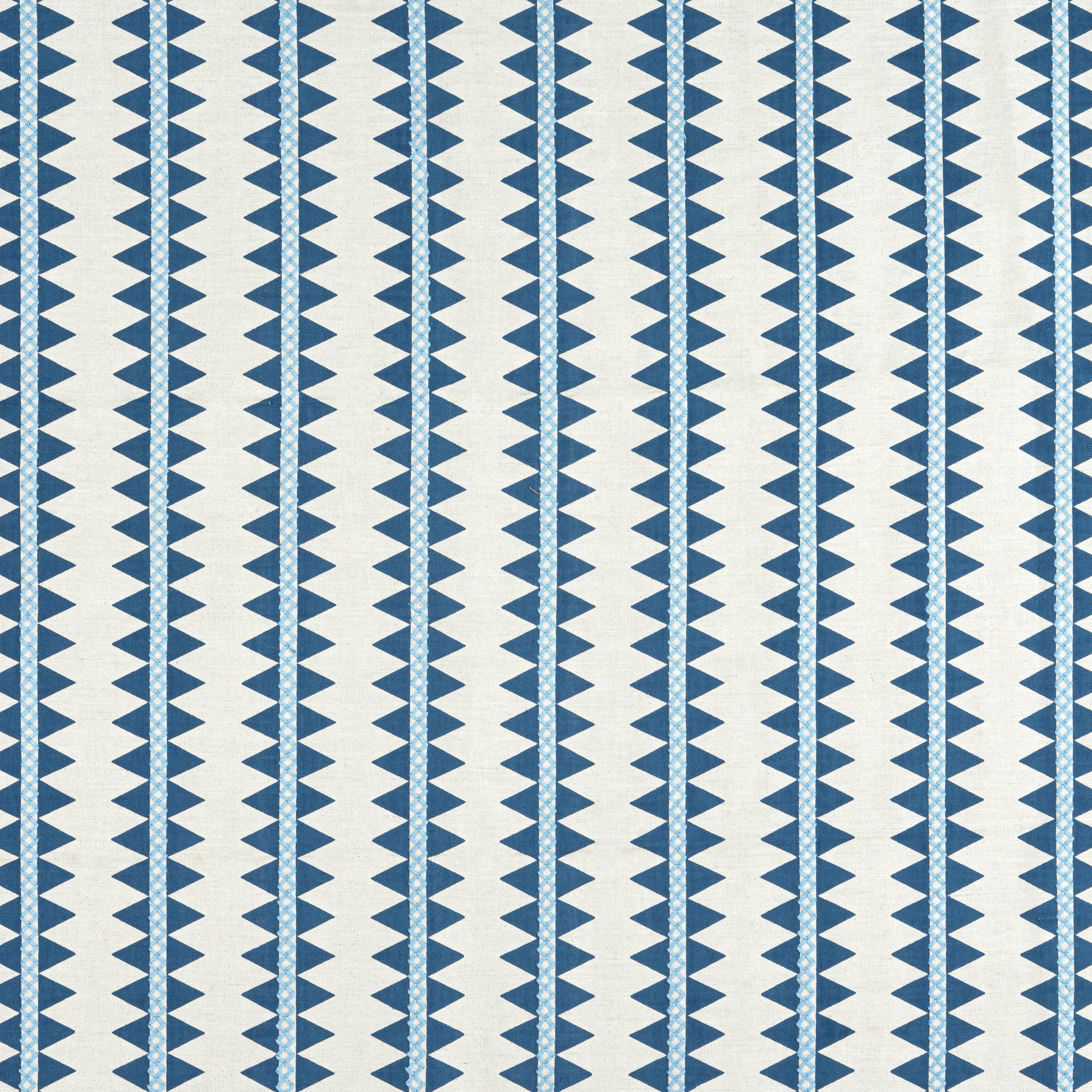 Purchase Thibaut Fabric Item W713244 pattern name Reno Stripe Embroidery color Navy