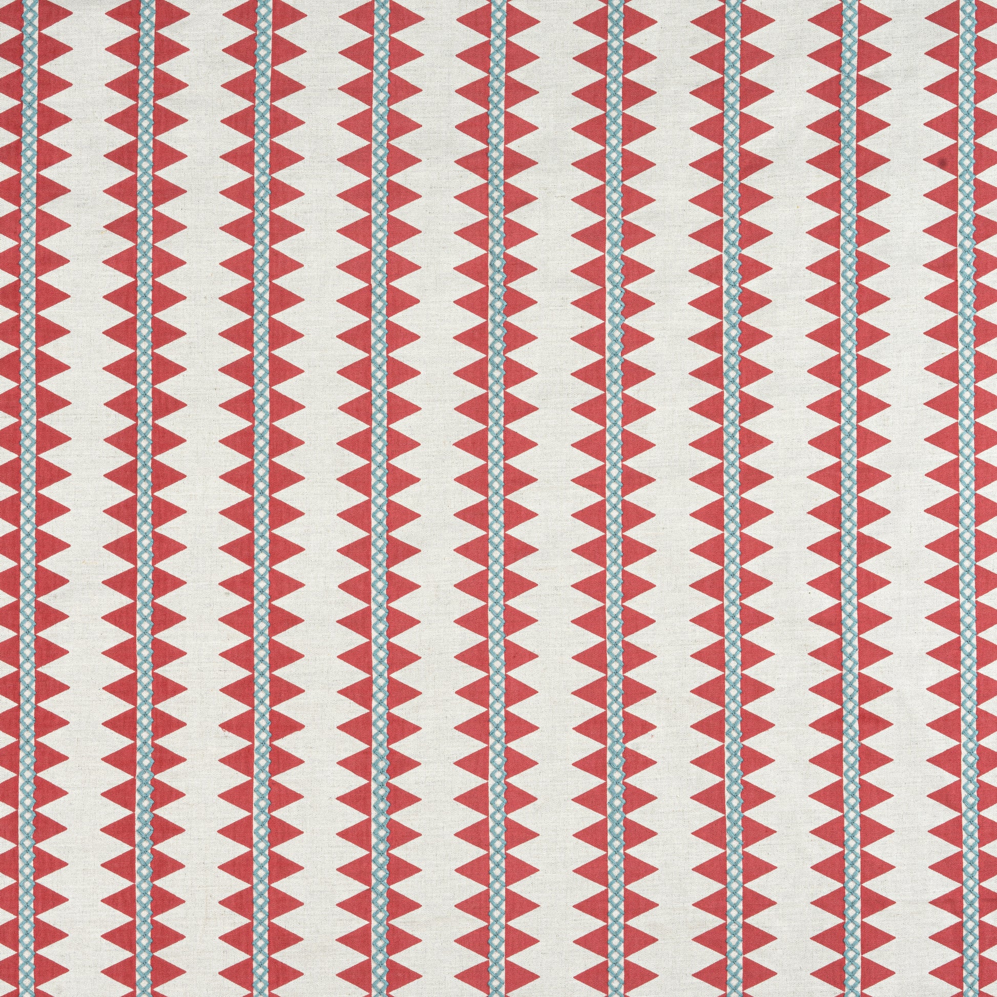 Purchase Thibaut Fabric Pattern W713245 pattern name Reno Stripe Embroidery color Coral