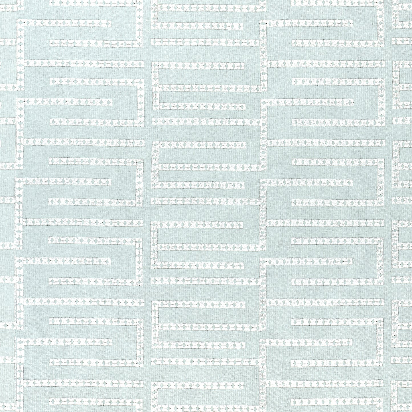 Purchase Thibaut Fabric Product W713629 pattern name Architect Embroidery color Mist