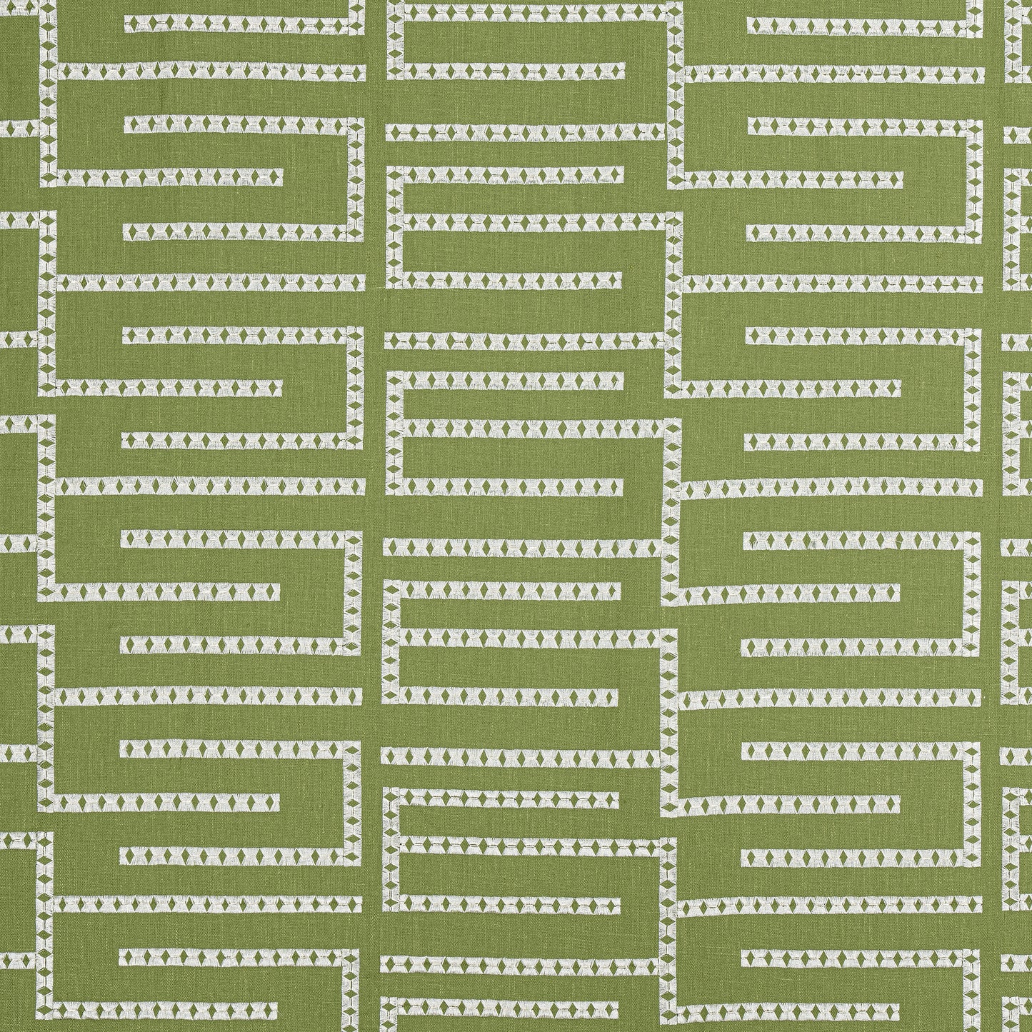 Purchase Thibaut Fabric Product# W713630 pattern name Architect Embroidery color Sage