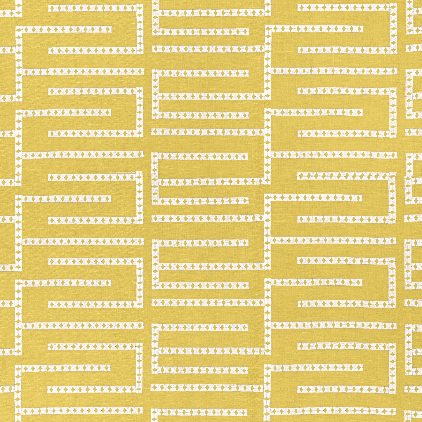 Purchase Thibaut Fabric Pattern number W713632 pattern name Architect Embroidery color Harvest Gold