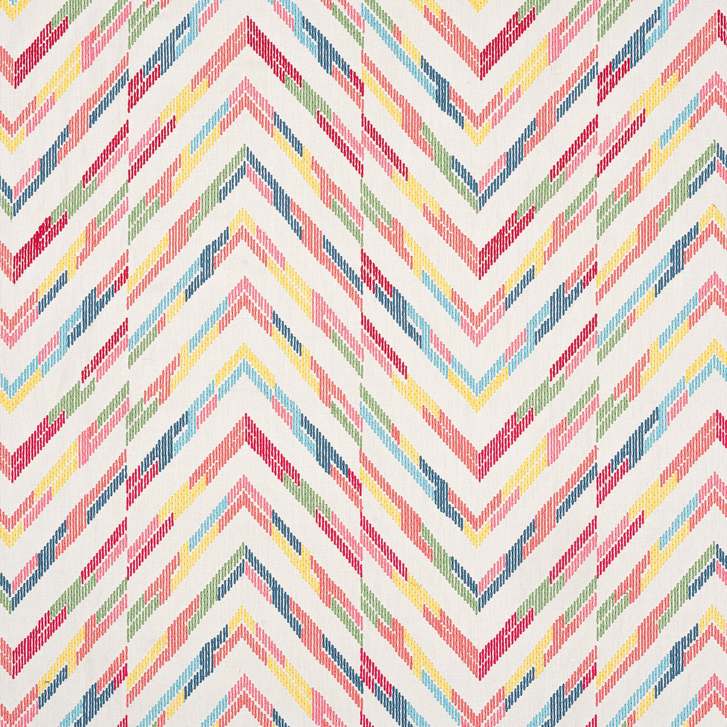 Purchase Thibaut Fabric Pattern W714343 pattern name Hamilton Embroidery color Multi on Cream