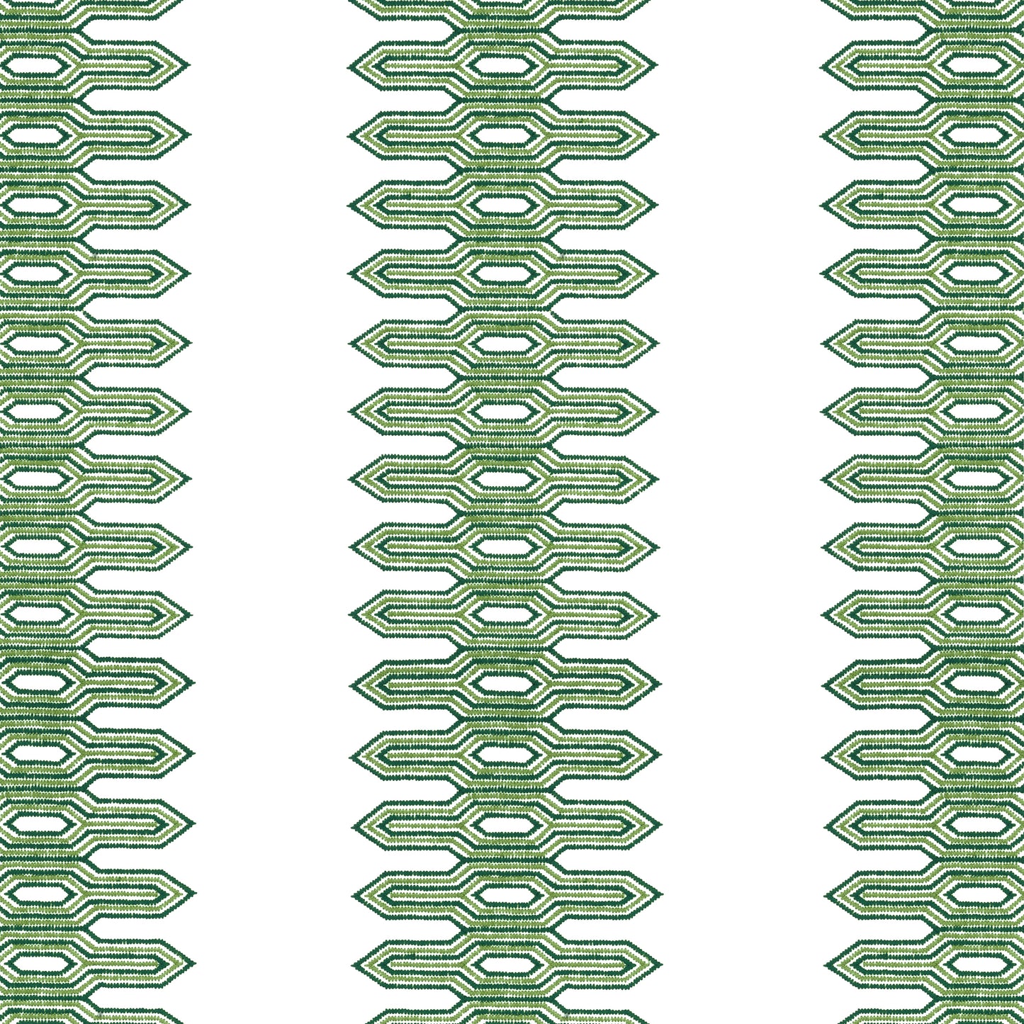 Purchase Thibaut Fabric Pattern# W720808 pattern name Nola Stripe Embroidery color Green
