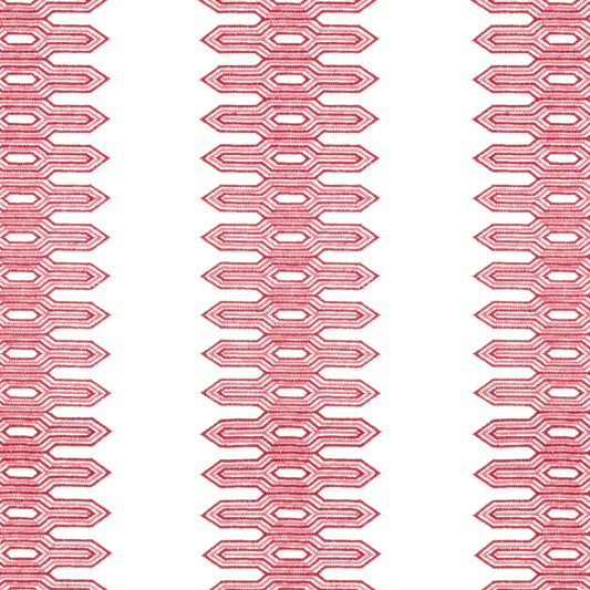 Purchase Thibaut Fabric SKU W720812 pattern name Nola Stripe Embroidery color Pink
