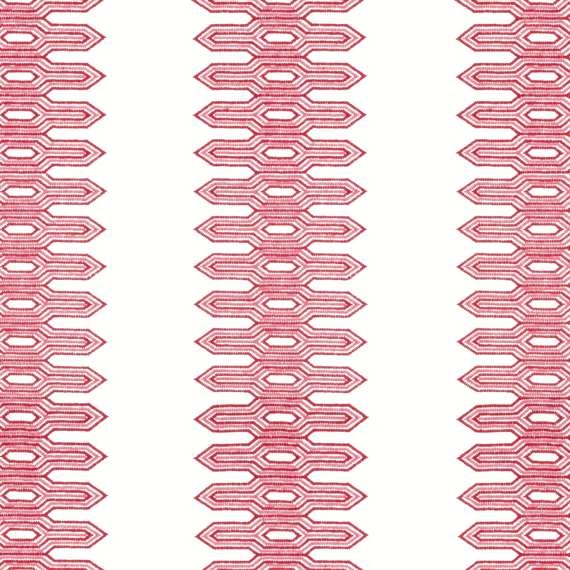 Purchase Thibaut Fabric SKU W720812 pattern name Nola Stripe Embroidery color Pink