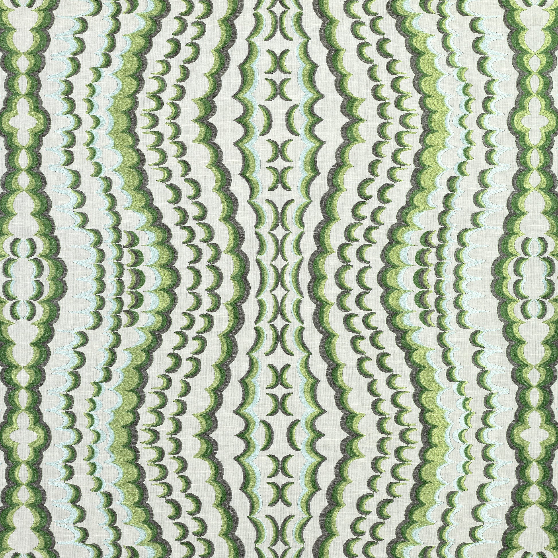 Purchase Thibaut Fabric SKU W72984 pattern name Ebru Embroidery color Green