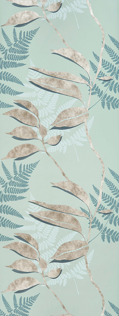 Purchase Pattern number W7331-03 pattern name & colorFolium Feuille D'Or Sage/Gold Osborne & Little Wallpaper