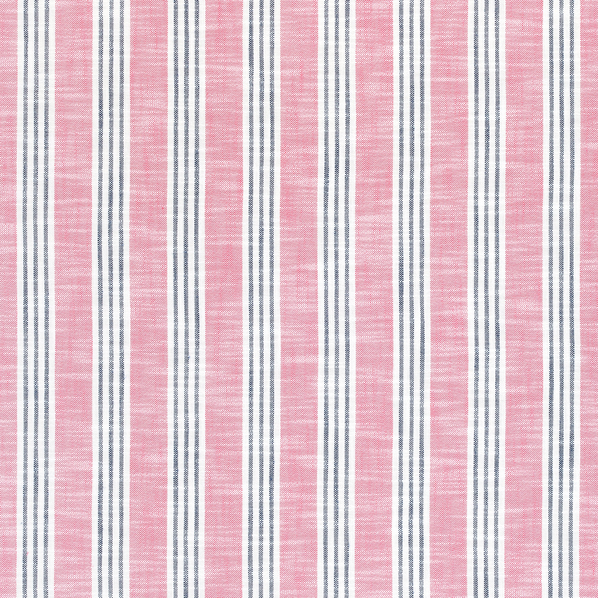 Purchase Thibaut Fabric Pattern W73490 pattern name Southport Stripe color Peony and Navy