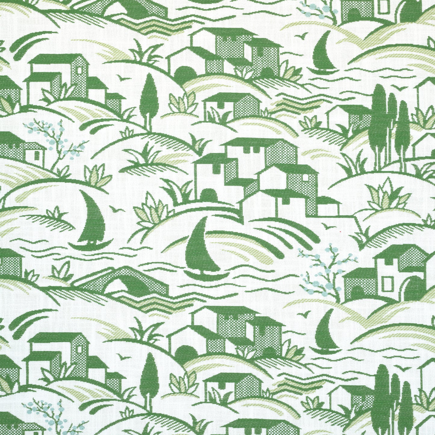 Purchase Thibaut Fabric Item W73521 pattern name Landmark color Seafoam and Kelly Green