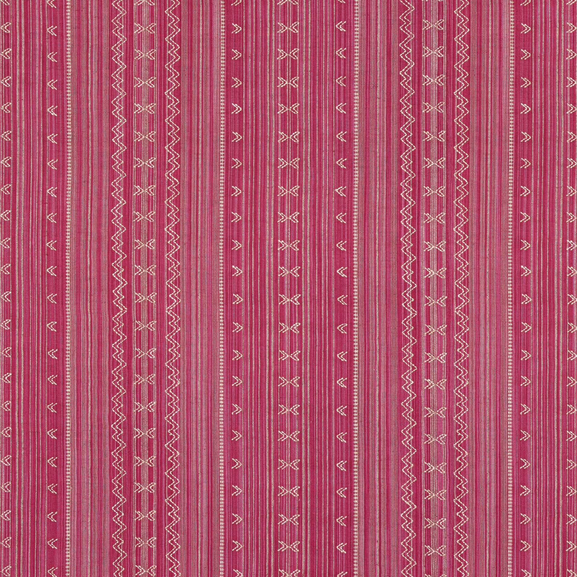 Purchase Thibaut Fabric Item W736454 pattern name Charter Stripe Embroidery color Raspberry