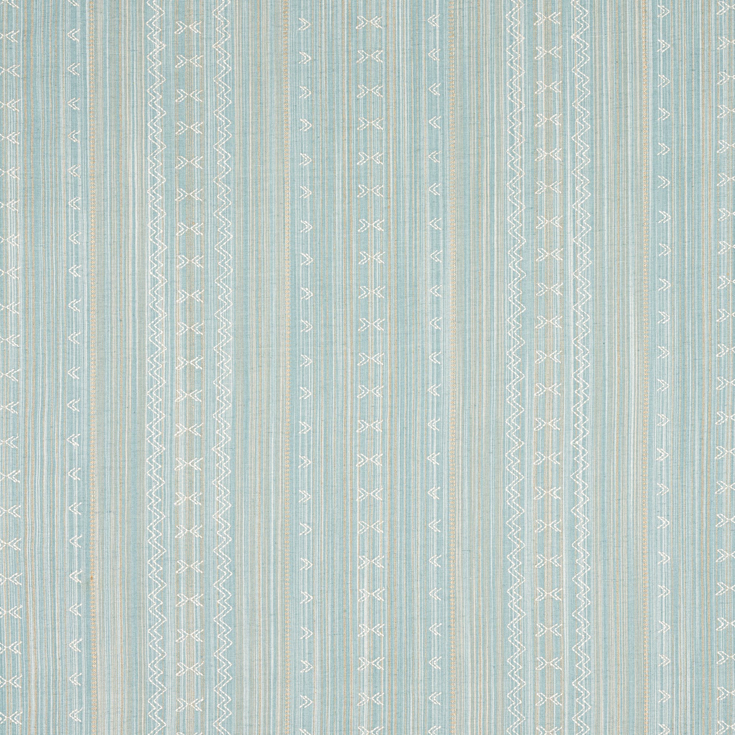 Purchase Thibaut Fabric Product# W736455 pattern name Charter Stripe Embroidery color Seaglass