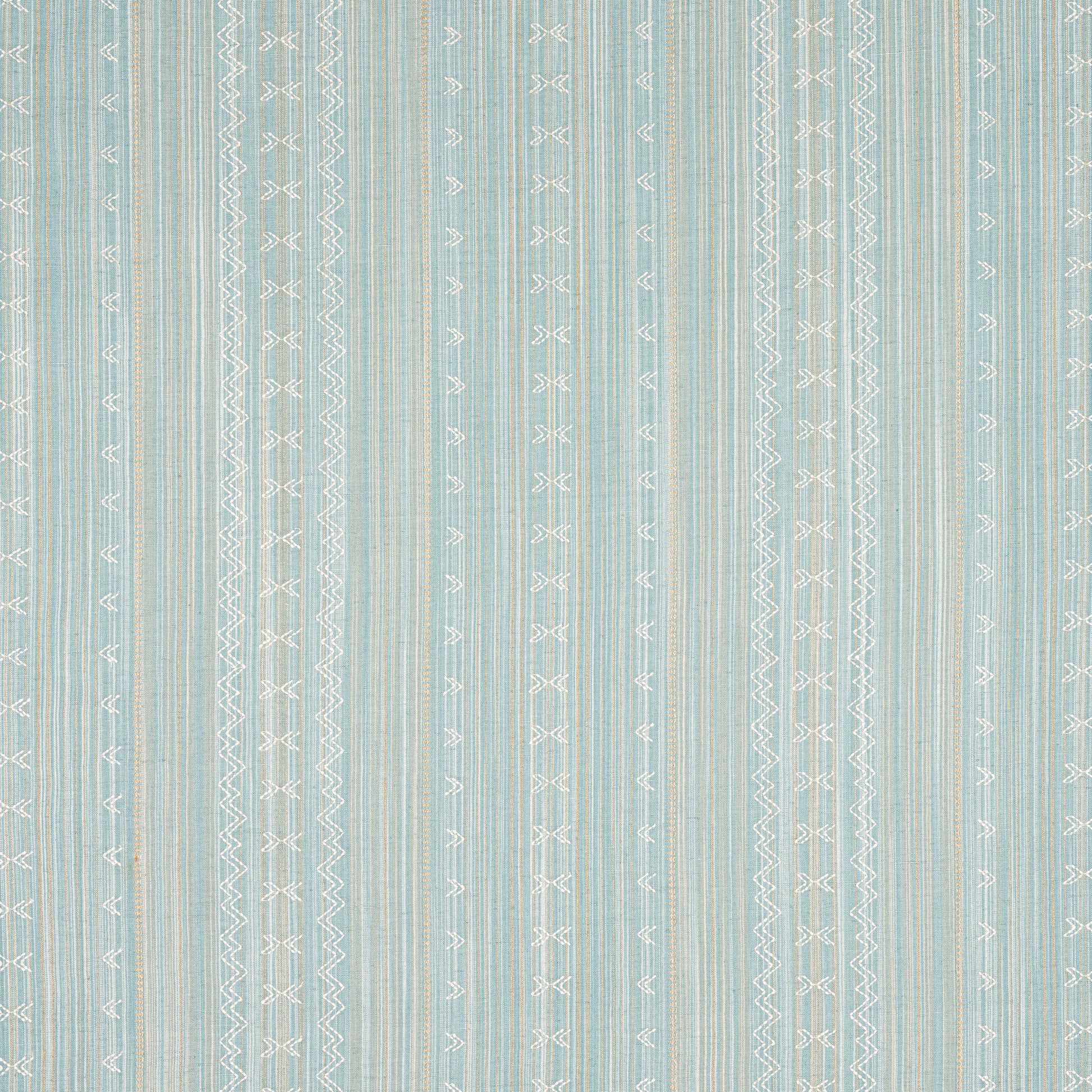 Purchase Thibaut Fabric Product# W736455 pattern name Charter Stripe Embroidery color Seaglass