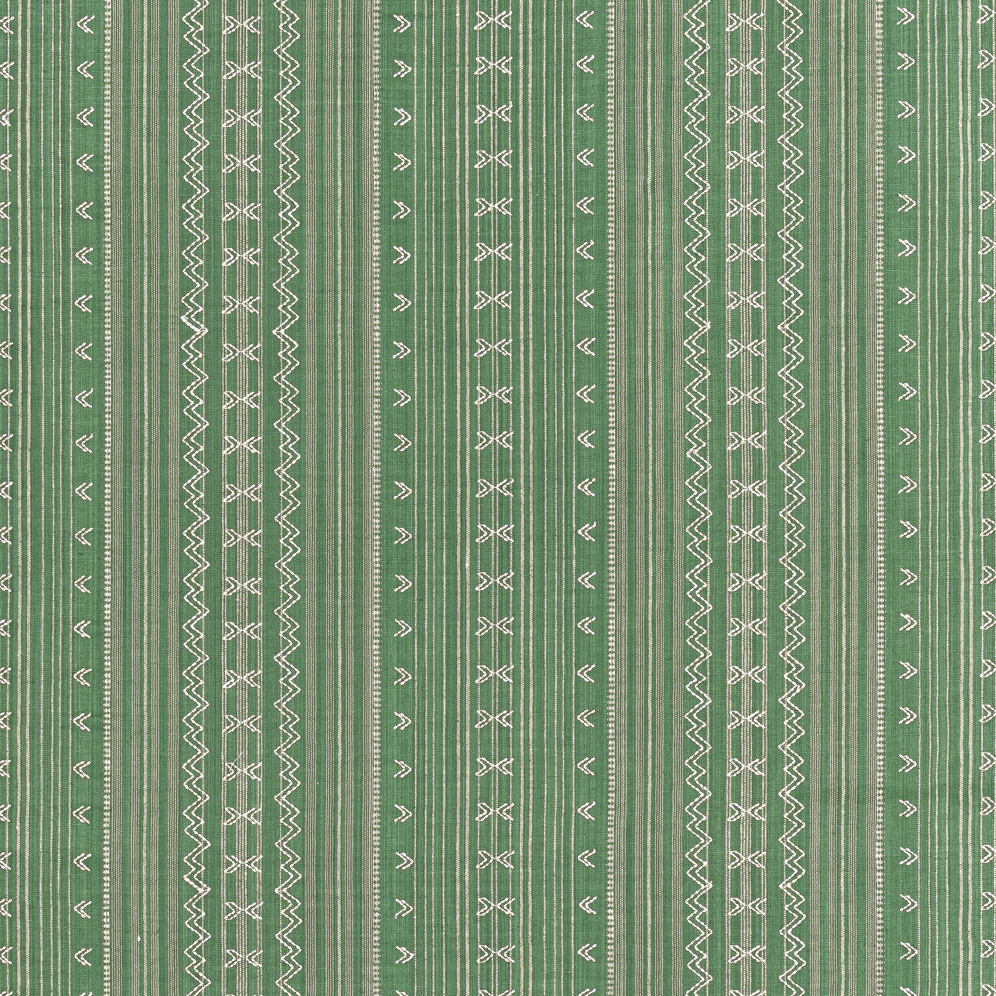 Purchase Thibaut Fabric SKU# W736458 pattern name Charter Stripe Embroidery color Green