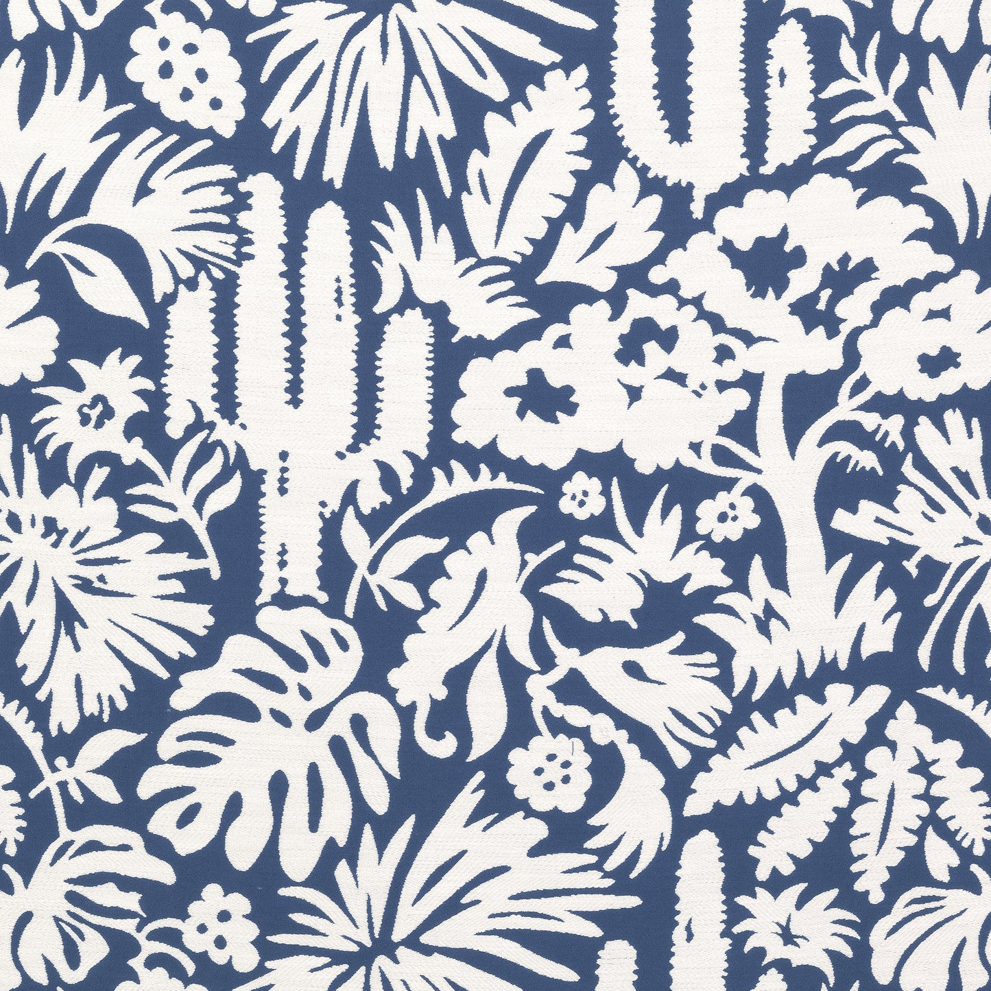 Purchase Thibaut Fabric Item W74622 pattern name Botanica color Navy