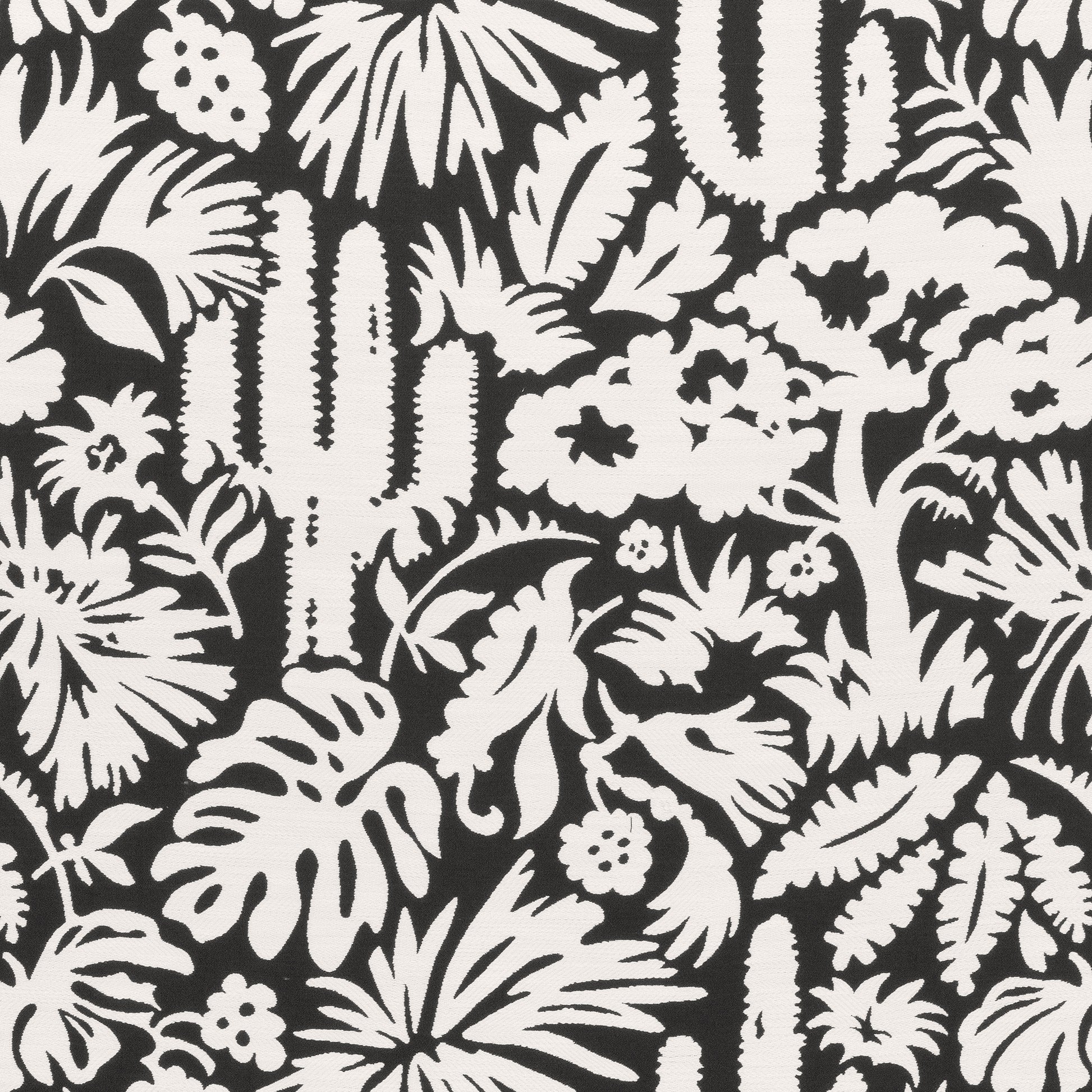 Purchase Thibaut Fabric Pattern W74623 pattern name Botanica color Black