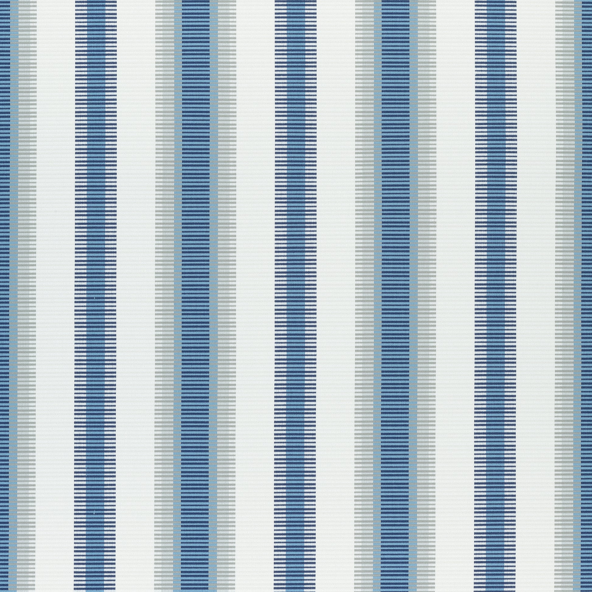 Purchase Thibaut Fabric SKU# W74668 pattern name Samba Stripe color Navy and Nickel