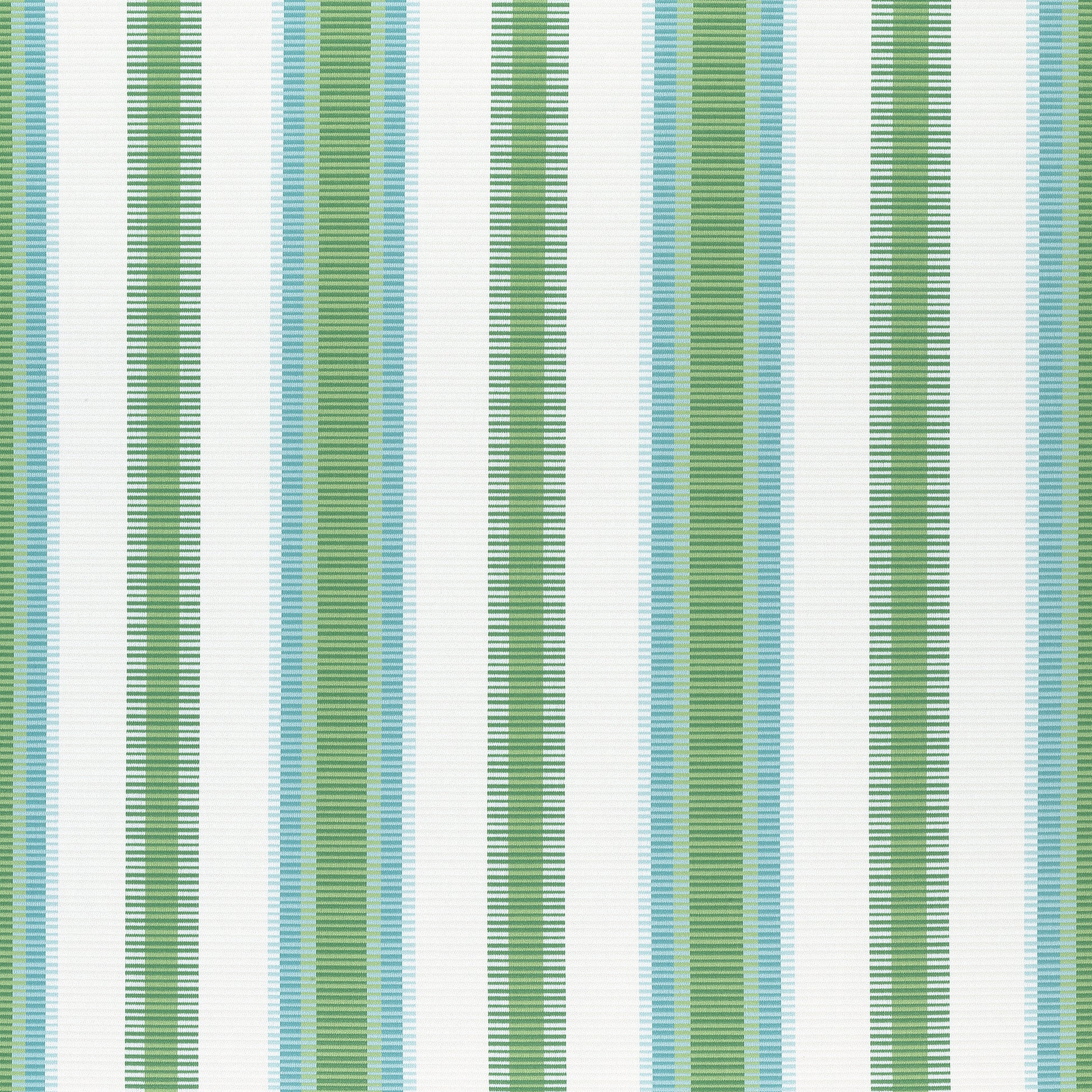 Purchase Thibaut Fabric SKU W74672 pattern name Samba Stripe color Kelly Green and Pool