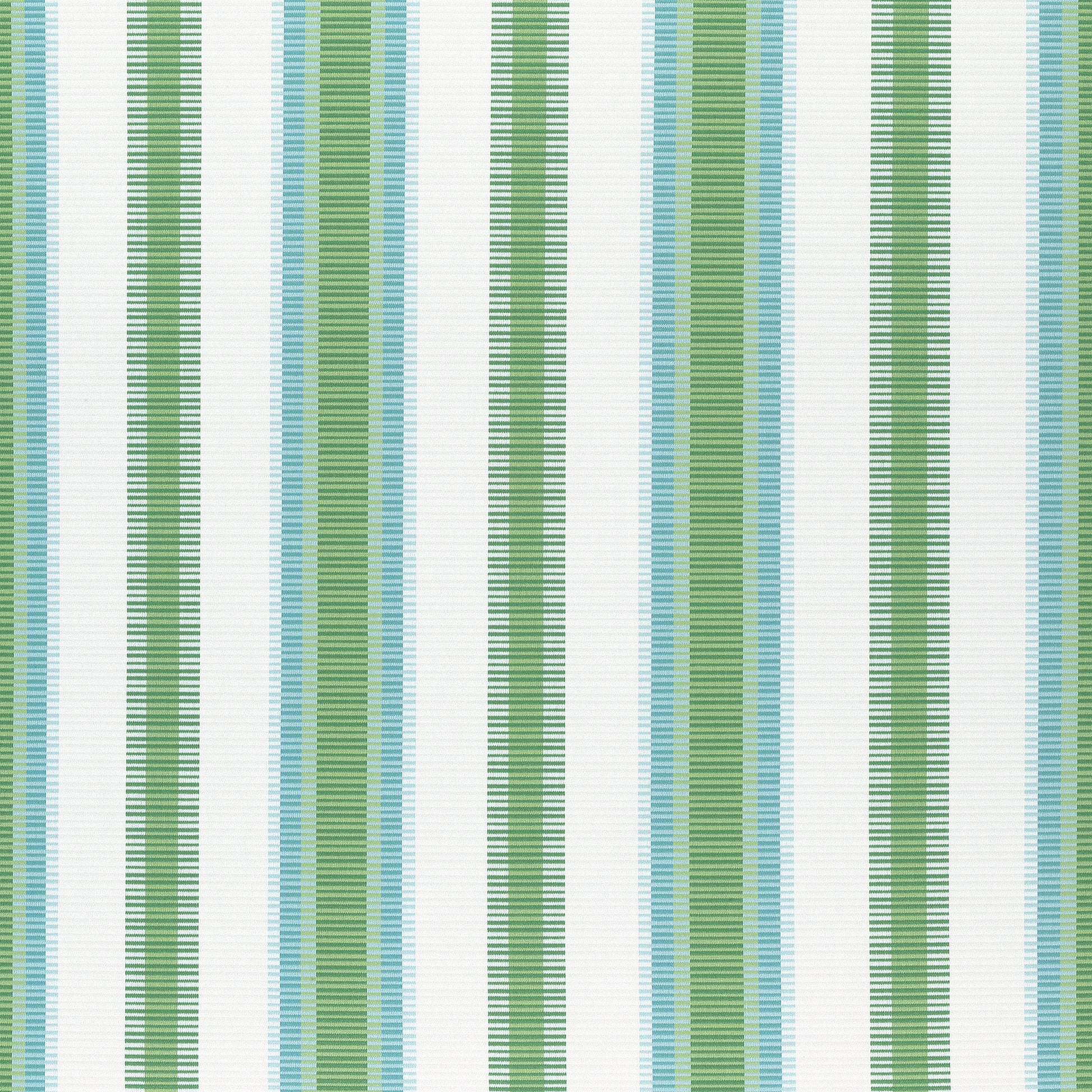 Purchase Thibaut Fabric SKU W74672 pattern name Samba Stripe color Kelly Green and Pool