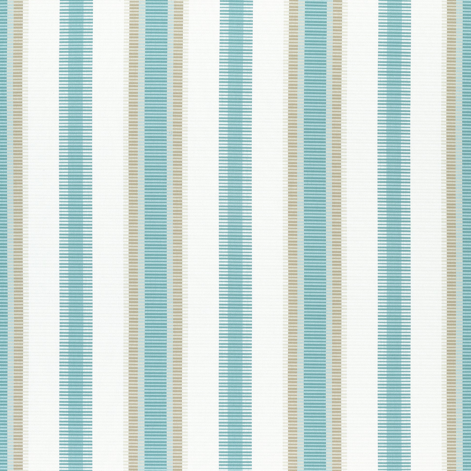 Purchase Thibaut Fabric Pattern# W74673 pattern name Samba Stripe color Pool and Sand