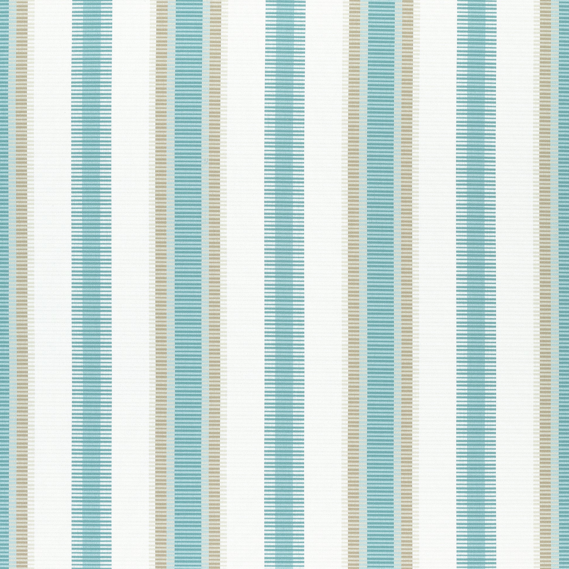 Purchase Thibaut Fabric Pattern# W74673 pattern name Samba Stripe color Pool and Sand