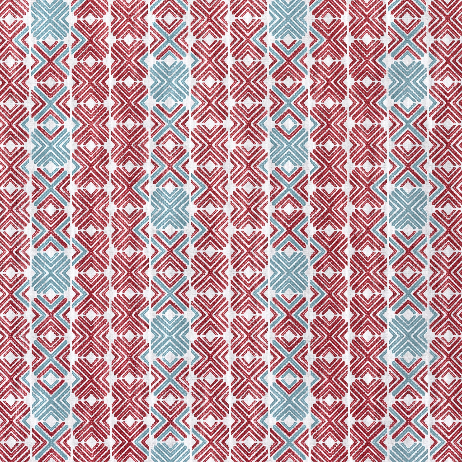 Purchase Thibaut Fabric Item# W74681 pattern name Jinx color Pool and Cranberry