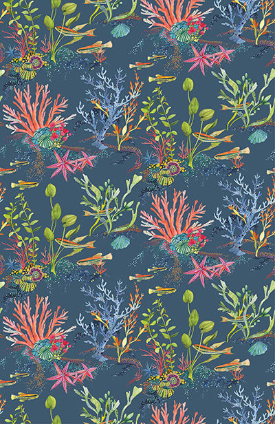 Purchase SKU W7682-03 pattern name & colorCoralline Osborne & Little Wallpaper