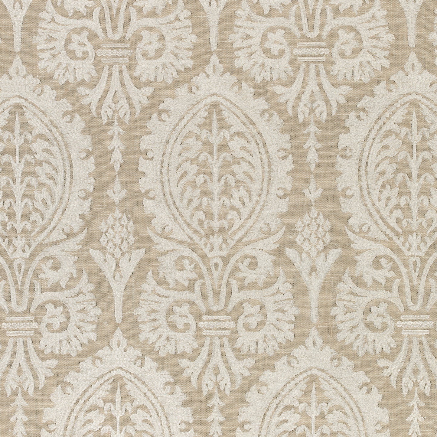 Purchase Thibaut Fabric SKU# W772569 pattern name Sir Thomas Embroidery color Flax