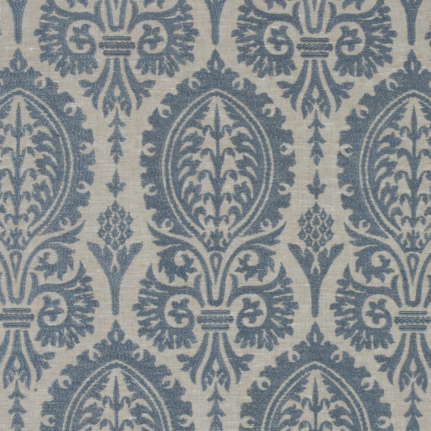 Purchase Thibaut Fabric Item# W772571 pattern name Sir Thomas Embroidery color Slate Blue