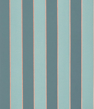 Purchase SKU# W7780-07 pattern name & colorRegency Stripe Duck Egg/Copper Osborne & Little Wallpaper