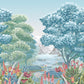 Purchase Pattern W7810-02 pattern name & colorRhapsody Elysium Mural Aqua. Osborne & Little Wallpaper